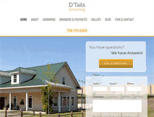 Tablet Screenshot of dtailsgrooming.net